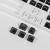 Tillbehör ZiFriend 116 Keys Flashback KeyCaps MDA MX Switch Key Cap för Gamer Mechanical Keyboard Diy Full Size Transparent Black White