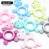 10 pezzi BPA BPA Free Silicone Turtle Teething Mancante Nutrire Nutrito Neccucia fai da te Pazzicatore Accessori per giocattoli per teethere fittizio 240407