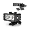 Caméras Double batterie de plongée lumière flash lumière sous-marine LEMPLE LEMPLE LED pour GoPro Hero Max 10 9 8 7 6 5 4 Session 3 + Insta360 R x2 ACCESSOIRES