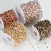 1meter Crystal Irregular Stone Beads Chains For Necklace Bracelet DIY Jewelry Making Findings Bulk