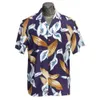 Chemises décontractées pour hommes S-4xl Men de chemise Absorption de transpiration Coton Hawaiian Père Imprimée courte manche Summer Casual Shirt Men Grement Birthday Gift 2449