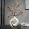 Vases Nordic Style Simple And Creative Ceramic Vase Ornaments Living Room Entrance TV Cabinet Set Home Decorations