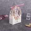 Fleur d'enveloppe-cadeau Petit emballage pour la fête de mariée invités Boîtes à bonbons Boîte de mariage Favors