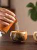 Schede di tè per la pittura paesaggistica di fascia alta la legna da ardere per legna da ardere in fiamme di grande capacità ciotola vintage in ceramica cinese per tè per tè cinese per