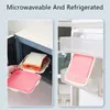 ОБЛАСТЬ СВОБОДА Silicone Portable Saut Out Bento Box Box Sandwich Storage Microwave Contain Lunch Box