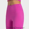 Ll yoga costume en peluche align les leggings rapides et gratuits à taille haute pêche multiple couleurs pour le pantalon cycline de course