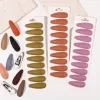 10 -stcs/set vrouwen stevige kleur snap haarclips voor kinderen meisjes Waterdrop vorm BB clip haarspelden barettes hoofddeksel haaraccessoires