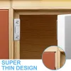 2 Pack Ultra Thin tunna skåp magnetiska fångsthäftande lådmagnet fångst för köksskåp dörr stängning magnetisk dörr fångst närmare