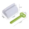 3/1pcs Rolling Demorypaste Spreezers Holder Clips Clips Clips Facial Clourfin Clip de dentifteur