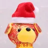 Vêtements de chien décoration de Noël chapeau de compagnie chat rouge simple et mignon petite en peluche de fournitures