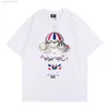 INS Fashion Kith Hot Air Ballon Drucken runder Nackenpullover Kurzarm Herren Großer Sport-Cotton-Baumwoll-T-Shirt