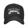 Caps de bola Deus é bom o tempo todo design cristão Baseball Cap-protetora solar Chapéu de festa de espuma | -f- |Menino feminino