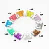 100/50 pcs mini-voitures FUSE Automotive Type de lame Micro Fuse Assortiment dans la boîte 2A / 3A / 5 / A / 7.5A / 10A / 15A / 20A / 25A / 30A / 35A FUSE ZINC