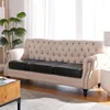 Stol täcker pu läder soffa säte kudde täcker vattentät elastisk slipcover möbler skydd för husdjur hörn l-formad