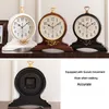 Creative Home Home Silent Desk Clock, европейские ретро -настольные часы, 10 дюймов, гостиная, спальня, настольные украшения