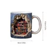 Mugs Creative Space Design Multi-Purpose Bidrer de bibliothèque A Library Shelf Tup Book Lovers Coffee White