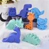 Pour le plaisir toutes sortes d'animaux Silicone Moule Dinosaur Series Moule Moule de bougies aromatiques faites à la main