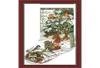 Winter Jungle Christmas Stockings räknade Cross Stitch DMC Cross Stitch DIY 11CT 14CT CrossStitch Handgjorda broderier för NEE3496909