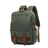 Backpack Style Vintage Macho Working Laptop Outdoor Teenager School School Imper impermeável Canvas Men Macks Mack