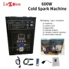 0 Duty 8pcs TI Toz Soğuk Kıvılcım Makinesi 600W Flycase Machine DMX Uzak Kıvılcım Makine Düğün DJ Soğuk Havai Fişek