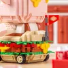 Para bloques de construcción de micro diamantes de loz, hamburguesa, cerdo, lindos bloques de construcción de montaje de rompecabezas para niños juguetes para regalos de cumpleaños