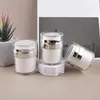 Opslagflessen 3 pc's Druk op crème Jar lege lotion container Multifunctionele huidverzorgingsgereedschap Face Pump Bottle Jars voor cosmetica voor cosmetica