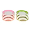 5pcs/bolsa 1:12 DollHouse miniatura pratos coloridos de pratos de cozinha Acessórios de cozinha brinquedos