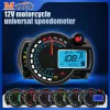 Evrensel LCD Dijital Motosiklet Yolcası Speedometre 12V Motosiklet Enstrümanı Evrensel Speedometre 7 Renkler Otomatik Gösterge Tablosu