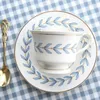 Tasses Soucoupes Phnom Penh Leaf Coffee tasse et soucoupe Set Afternoon Tea Style European Style Milk