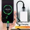 100W 6A Cabo de carregamento rápido Spring Pull Cord Type C Tipo C para Samsung Xiaomi Oppo Huawei USB C CABELA DE CARRO DE CARRO