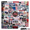 Kids Toy Stickers 50Pcs Trump 2024 Presidential Election Iti For Diy Lage Laptop Skateboard Motorcycle Bicycle Drop Delivery Toys Gift Dhgno