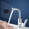 Cucina per rubinetto da cucina bagno montato bagno caldo e freddo miscelatore fluriere spruzzatore spruzzatore di lavabo lavabo lavate acqua lavello rubinetti argento