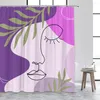 Rideaux de douche Creative Line Faits Curtain Set Salle de bain esthétique décoration intérieure Polyester tissu accessoires