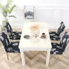 Couvre-chaise couvercle imprimé Big Elastic Kitchen Stretch Soupt Covers pour le mariage de la salle à manger
