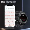 Lige ECG Smart Watch Man Outdoor Sports AI Voice Bracelet Bluetooth Call Hartslagstracker voor Android iOS 2023 Smartwatch -cadeau