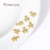 18K Gold Plated Tiny Star Pingente Charms para fabricação de jóias, pequenos encantos do pentagrama da moda Acessórios para descobertas de jóias DIY