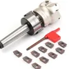 New Mill Cutter MT2 MT3 Cabeça de 50 cortadores + 4 cortadores APMT1604 CNC Milling Cutter Insert Kit Machine Tools