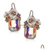 Stud Wholesale Style Fashion Crystal Zircon Earrings Skl Flower Owl Butterfly Set Bee Heart Dangle Drop 230714 Delivery Jewelry Dhkun