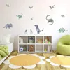 Window Stickers Creative Watercolor Wall Cartoon Animal Leaf Mural DIY Background PVC Bedroom Home Decoration