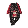 Julpyjamas Mor Father Kid Deer Tryckt 2st PJS Set Baby Romper Parents Children New Year Christmas Family Sleepwear