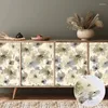 Wallpapers Large Flower Self Adhesive PVC Wallpaper Sticker Home Decoration Removable Scratch Resistant Yellow 3d Floral Mural