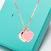 love heart necklace Pendant tiffanynesss womens and co designer gold jewelry Mens womens Wedding Christmas Gift