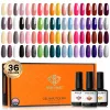 KITS MODELLES GEL Pestro per chiodo gel Set 36 pezzi Gel Solping Gel Off Gel Nail Kit Lampada per unghie a LED Nude per antipasti per i protagonisti della primavera estate