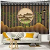 Tapisseries 3d style japonais fleur oiseau rétro mur tapisserie suspendue bohème art imprimer la décoration de maison couverture esthétique tissu