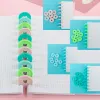 Stacheln 100pcs farbenfrohe hohe Qualität 35mm Plastikbindungsscheiben Notebook Bindemittel Ring Disc Taste Planer Binder DIY Scrapbook Accessoire