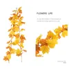 Maple Leaf Vine suspendues vignes Garland Fall Fall Maple Feuts Garland Thanksgiving Decor for Home Wedding Fireple Party