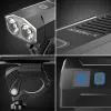 X-Tiger Bike Light Headlight Bicycle Lamp met Power Bank Oplaadbare LED 5200mAh MTB Bicycle Light zaklampfietsaccessoires