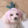 Ubrania psa szykowna kapelusz jasny kolor dekoracyjny pluszowy puppy impreza cosplay