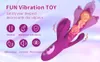 Kaninvibrator för kvinnor, puwcbze g spot dildo vibrator med 10 kraftfulla vibrationer 8 tryckande tung som slickar vuxna sexleksaker för par