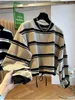 Sweats à capuche pour femmes Pilouchon coton Fashion Fashion Striped Tops Casual Loose Trawstring at Hem Pullover Printemps Autumn Trendy Sweatshirts